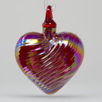 Glass Eye Studio Birthstone Heart | Made in Washington | January Birthdays Garnet 