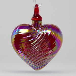 
            
                Load image into Gallery viewer, Glass Eye Studio Birthstone Heart | Made in Washington | January Birthdays Garnet 
            
        