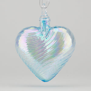 Glass Eye Studio Birthstone Heart | Made In Washington | March Birthdays Aquamarine
