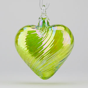 
            
                Load image into Gallery viewer, Glass Eye Studio Birthstone Heart | Made in Washington | August Birthday Peridot
            
        