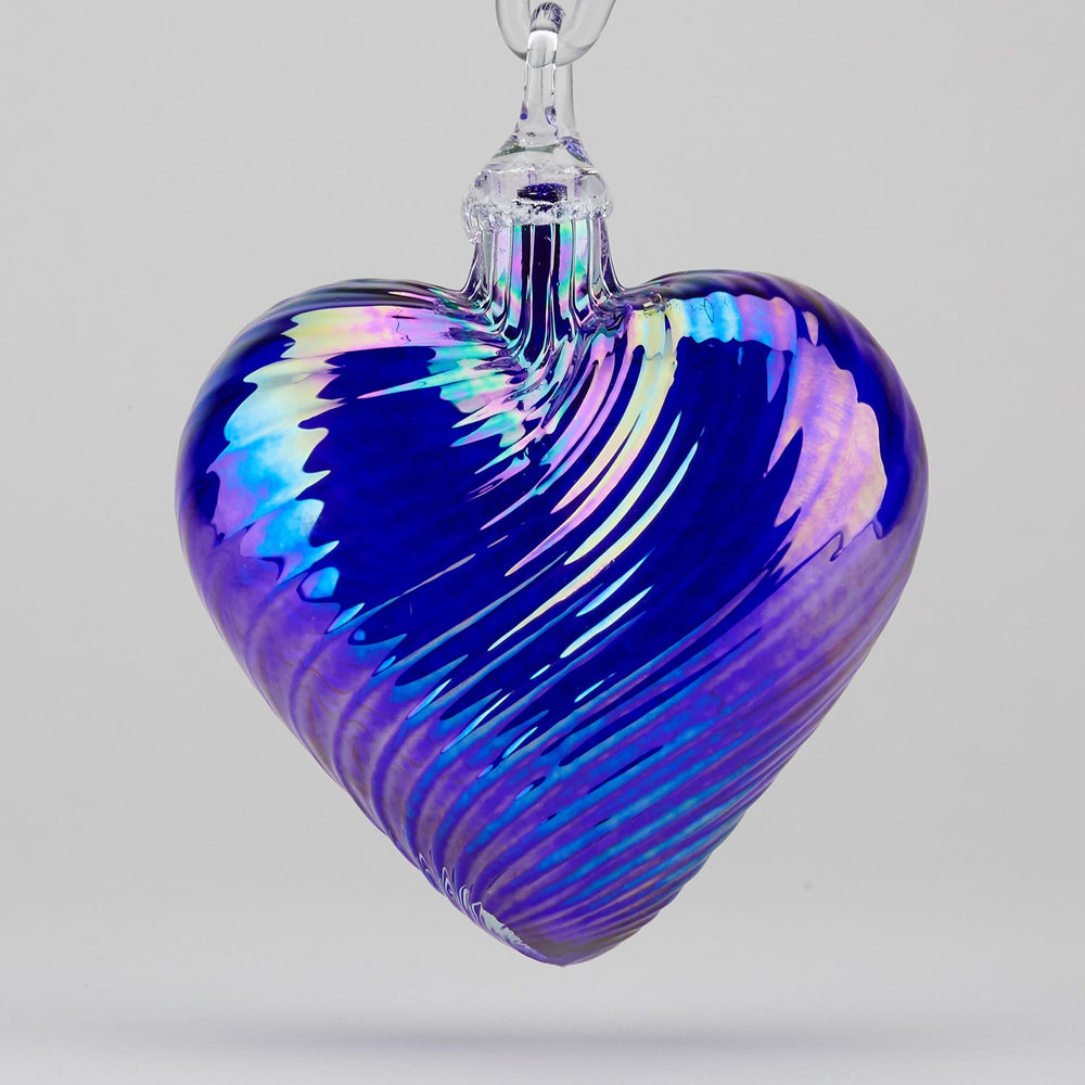 Glass Eye Studio Birthstone Heart | Made In Washington | September Birthdays Sapphire