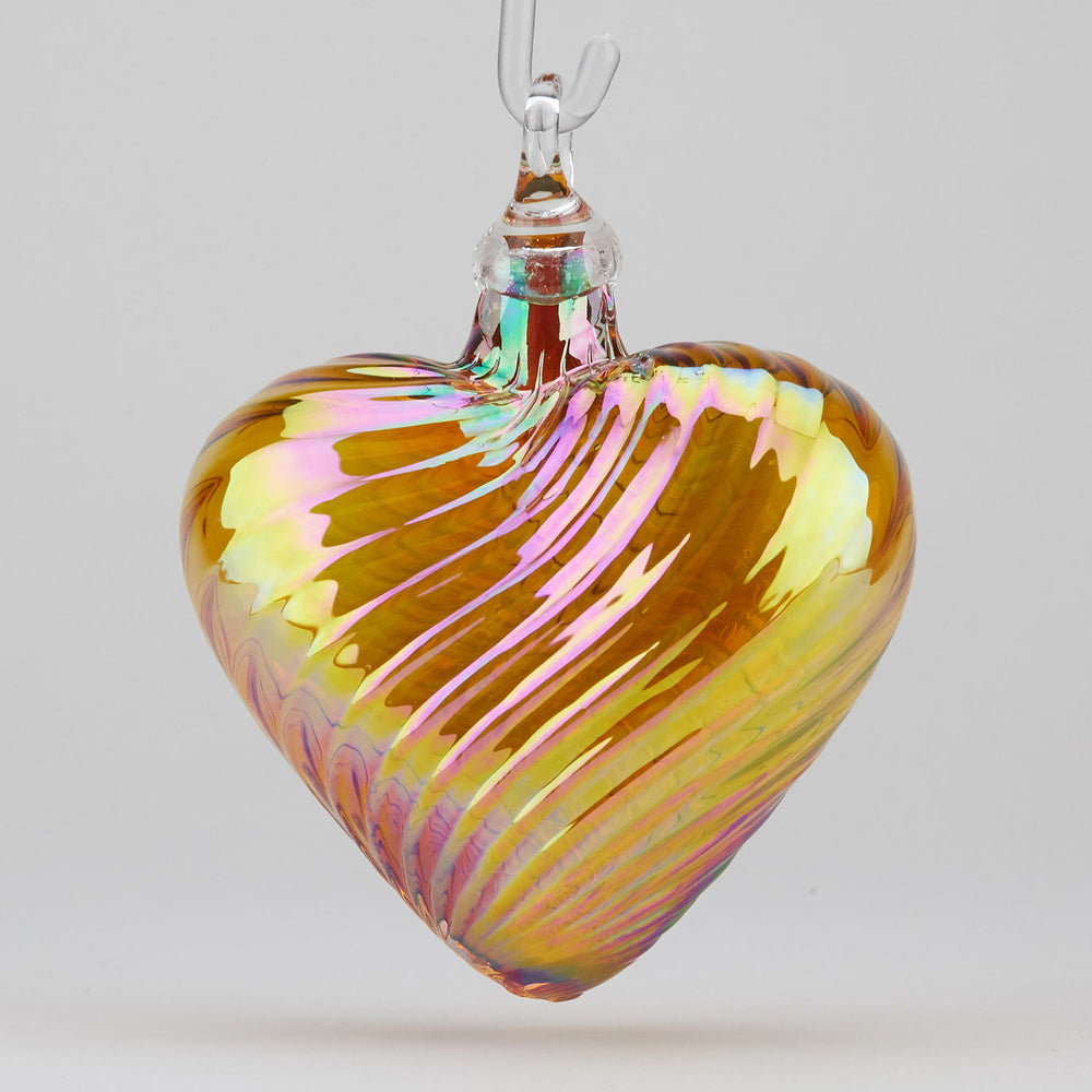 Glass Eye Studio Birthstone Heart | Made In Washington | November Citrine