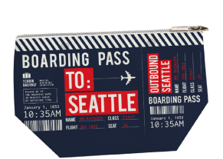 Chalo - Seattle Boarding Pass Medium Pouch