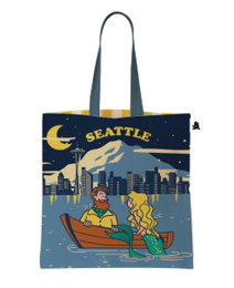 Chalo Seattle Mermaid Simple Tote | Made In Washington | Tote Bags | Shop Local Gifts