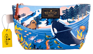 Chalo - Seattle Underwater Orca Lifestyle Medium Pouch