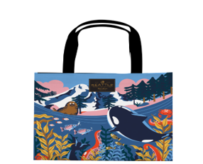 Chalo - Seattle Underwater Orca Lifestyle Travel Tote